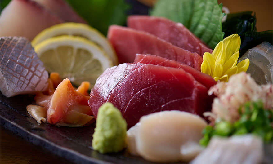 刺身の盛り合わせ